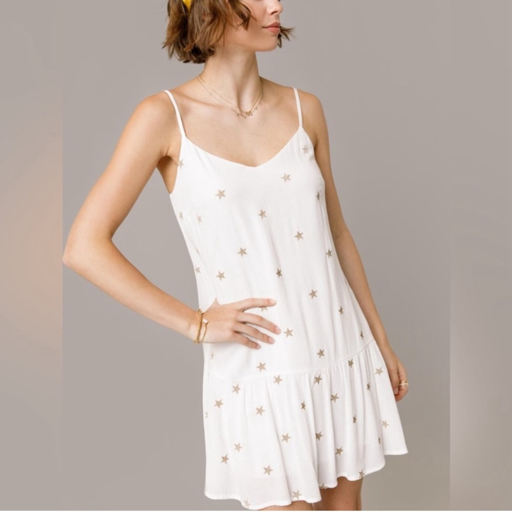 NWT mi ami White Star Dress